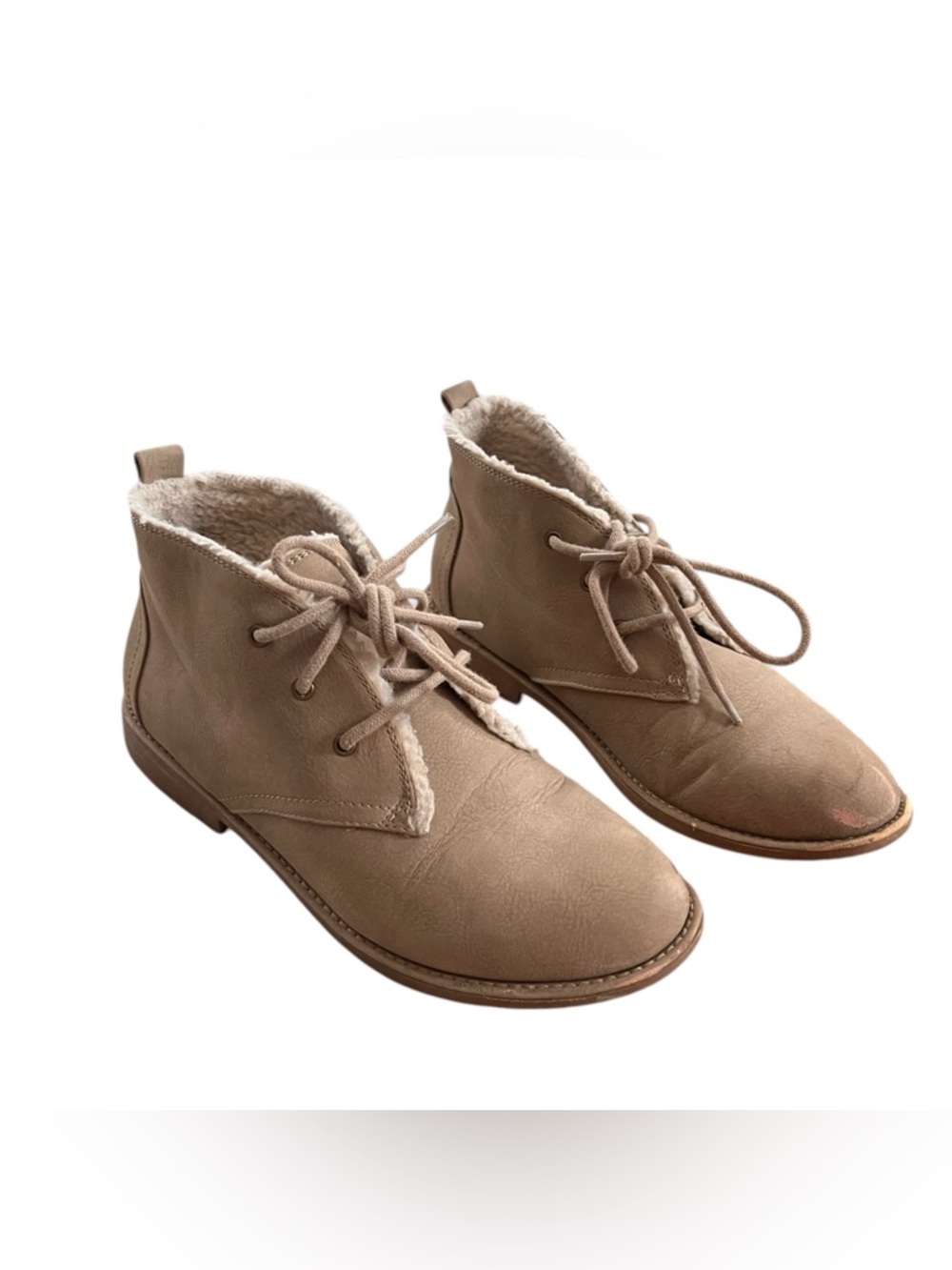 Sonoma Tan Ankle Lace Up Boots Size 8.5 Women